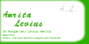 amrita levius business card